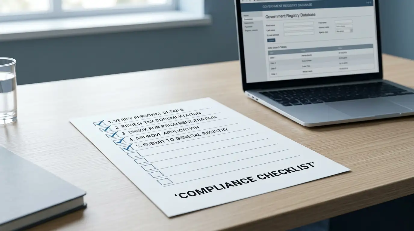 ACMA blocking register document showing verification process for offshore casino sites