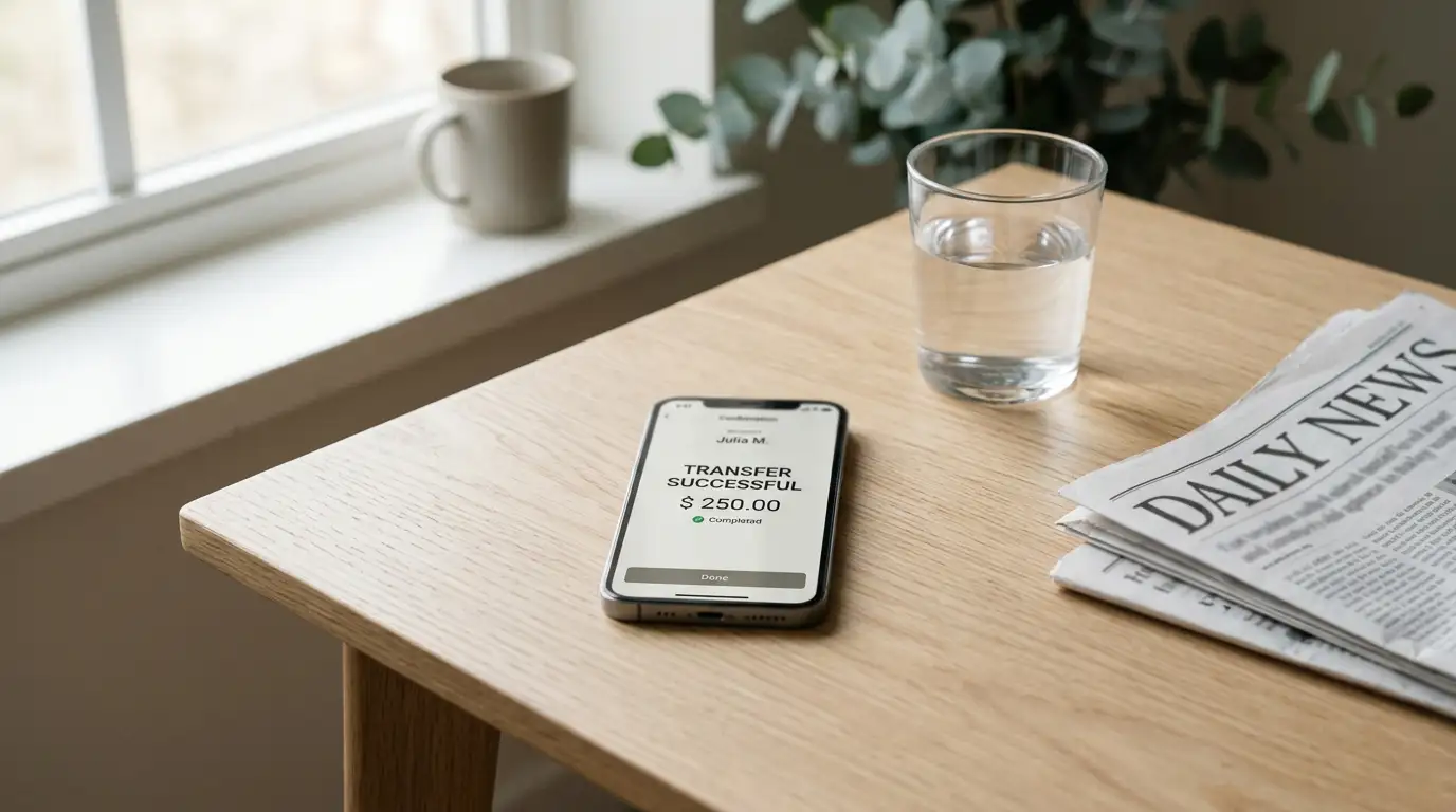 Fast withdrawal casino payout landing in an Australian bank account on a phone