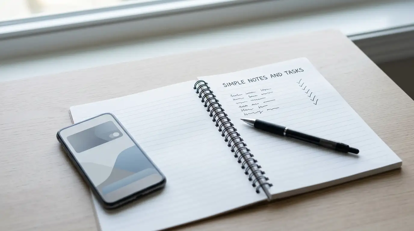 Notepad with handwritten deposit minimums beside a phone showing a payment wallet