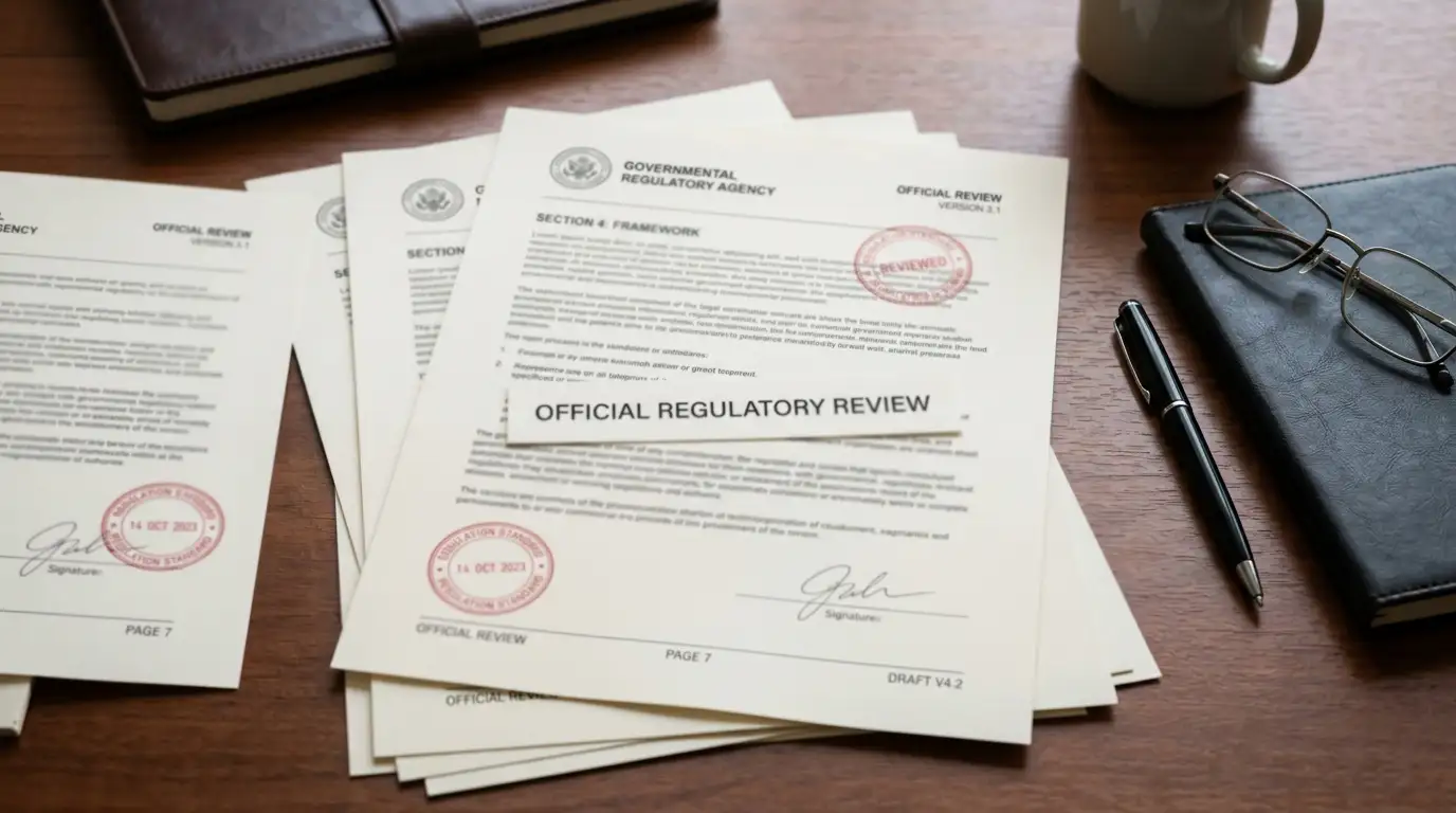 Document showing regulatory framework with ACMA and IGA text
