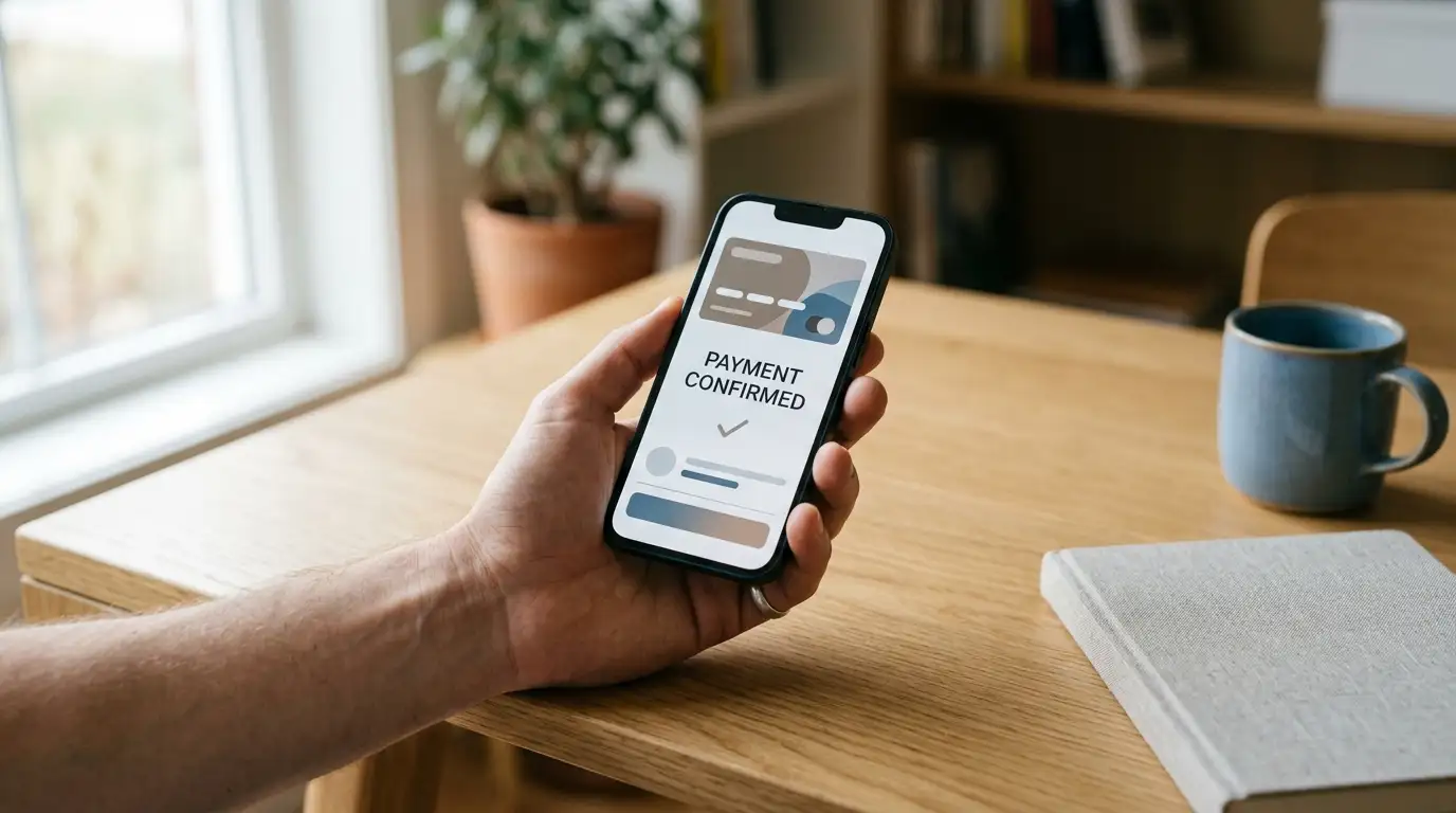Instant bank transfer casino deposit from an Australian bank account on a phone