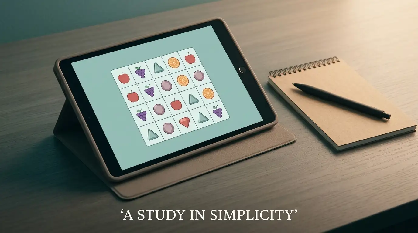 Generic pokies reels on a tablet screen with unbranded symbols during real money play