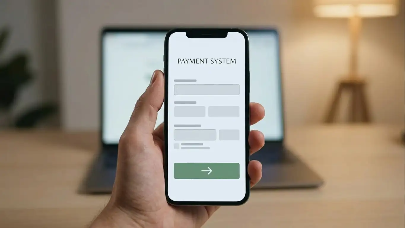 Smartphone displaying a casino cashier screen with an e-wallet deposit in progress