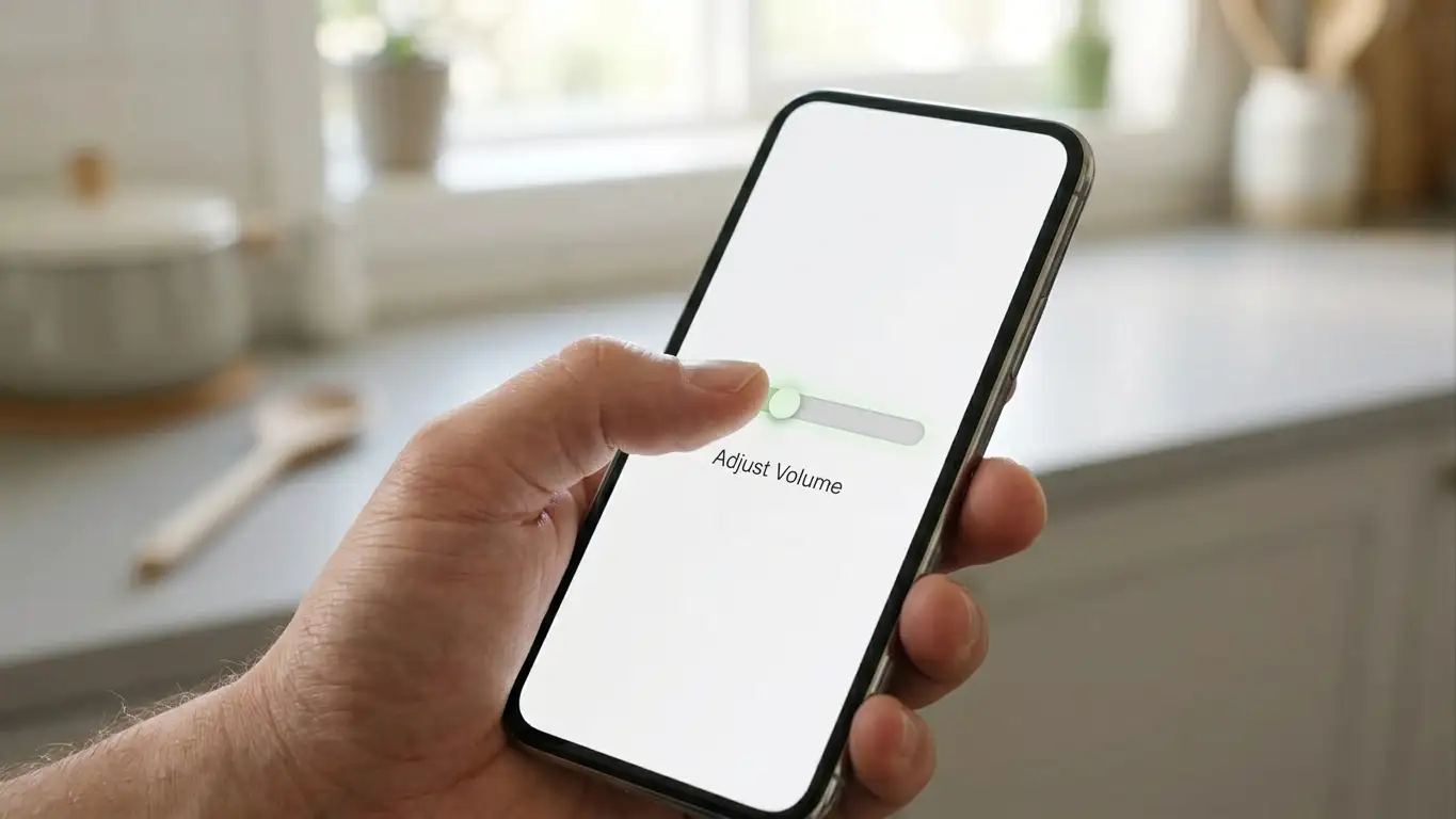 Person adjusting a daily transfer limit setting in a mobile banking app