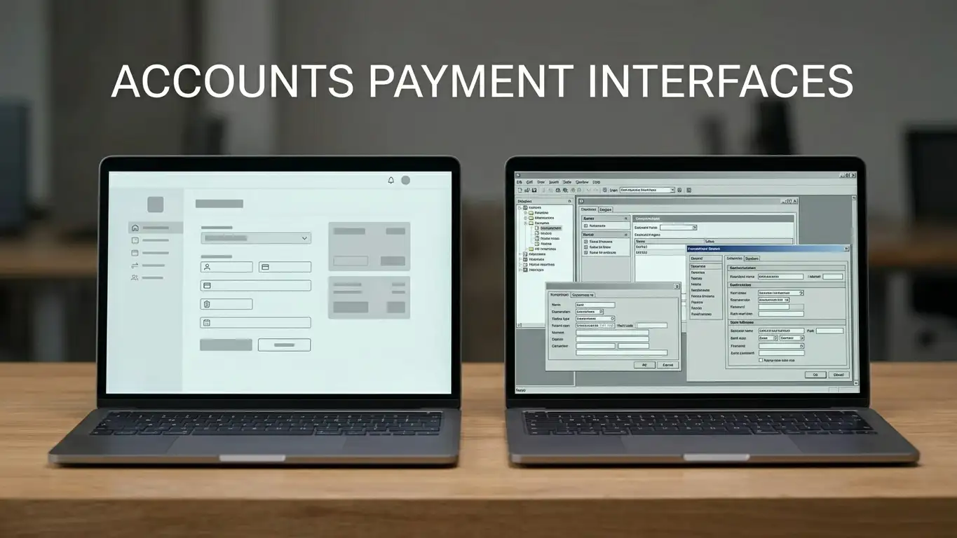 Two laptop screens side by side comparing pokies cashier withdrawal pages