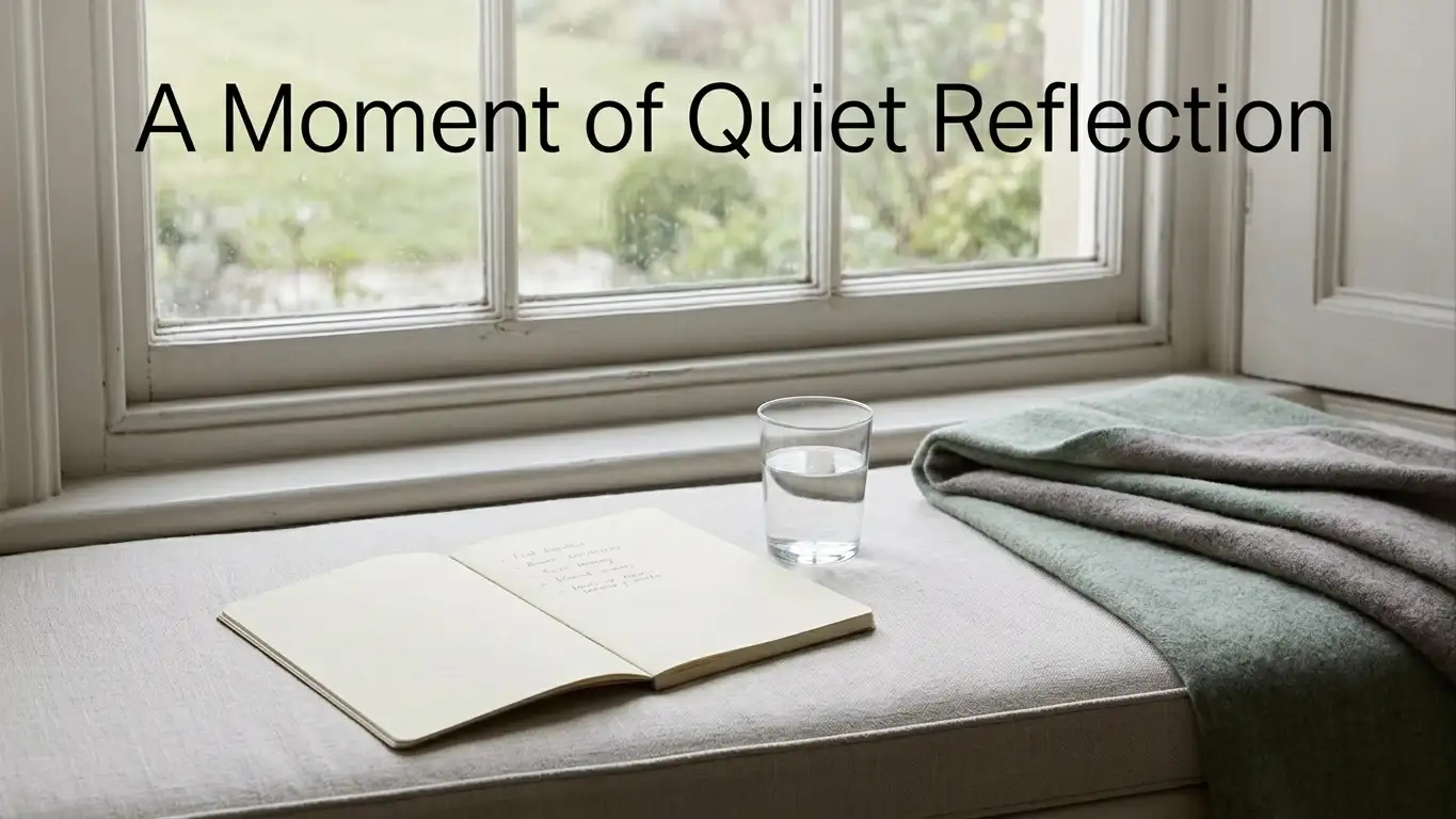 Quiet window seat with a notepad listing personal spending limits