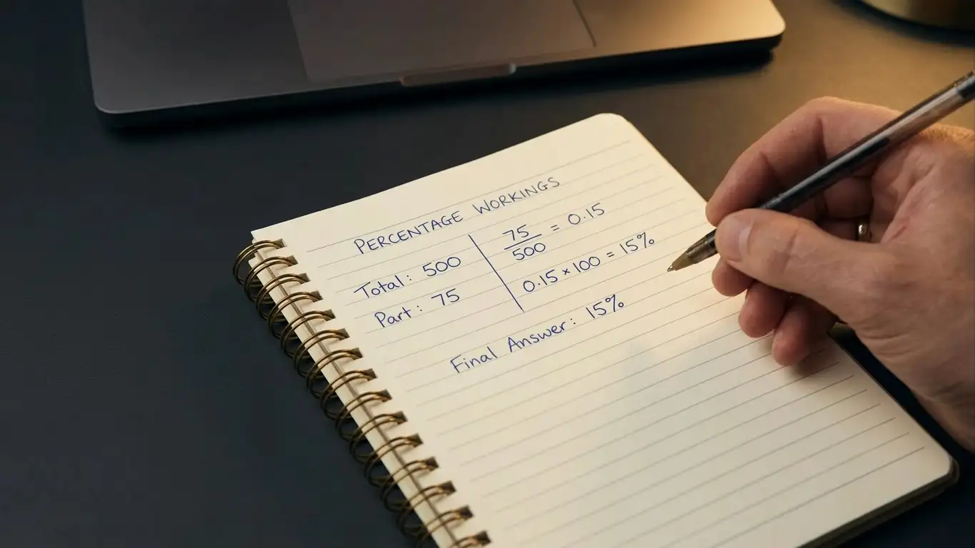 Notepad showing hourly cost calculations for different payout percentages